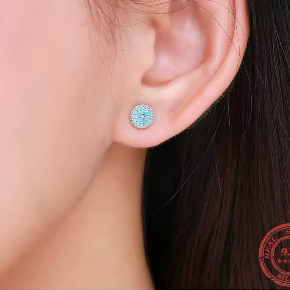 Delicate Turquoise Stud - Picture 3 of 5